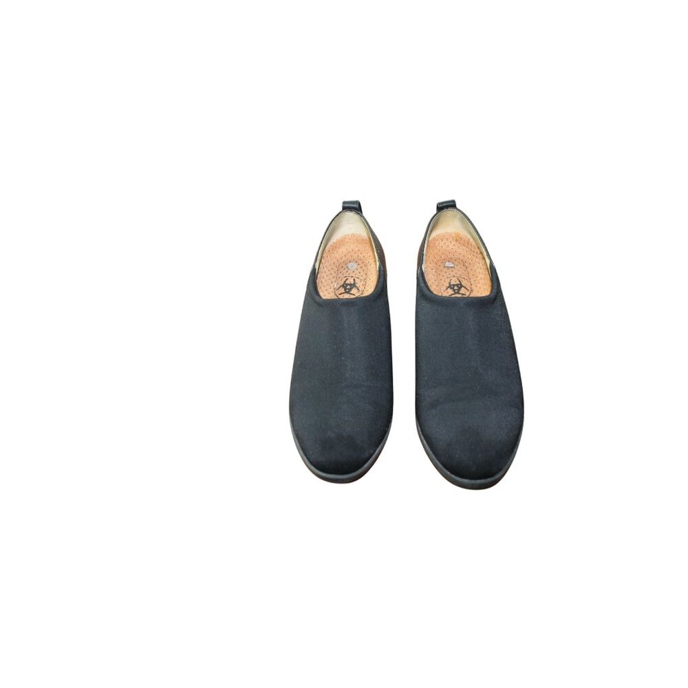 Ariat Womens Black Slip-On Shoes With Leather Trim & Low Heel USA Size 7 - Picture 8 of 11